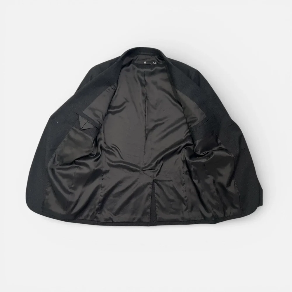 Uniqlo + J | Jil Sander | Black Soft Wool Blazer Medium Minimalist Work Wardrobe